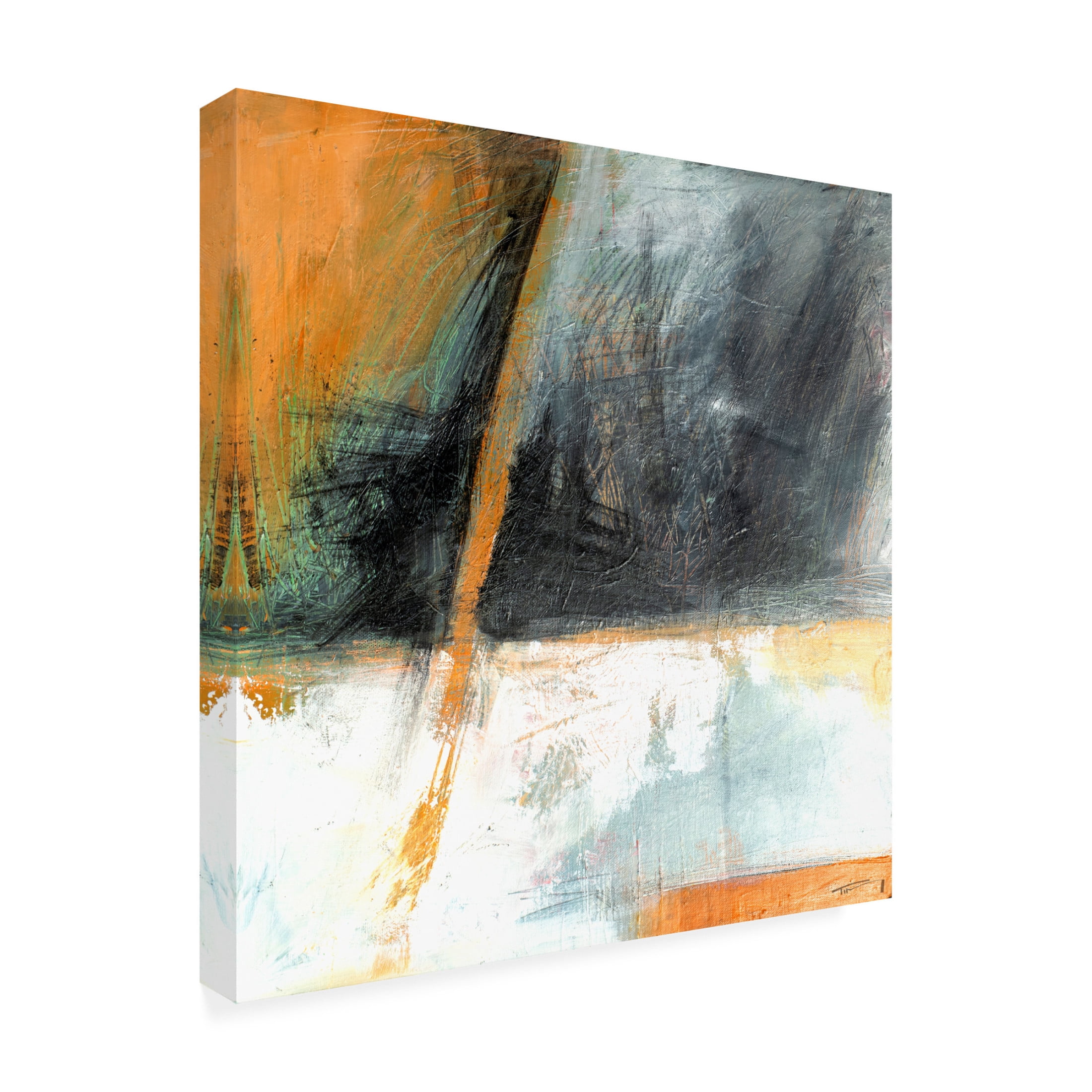 Canvas Wall Art - Tim Nyberg 'Sunset Pond' Wall Art for Living Room, Bedroom, or Office Décor by Trademark Fine Art - 35 x 35 Inches