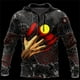 thumbnail image 5 of Sudadera con capucha estampada con bandera aborigen en el interior de arte aborigen Nueva sudadera con capucha y sudaderas para hombres y mujeres Sudadera con capucha de moda, 5 of 5