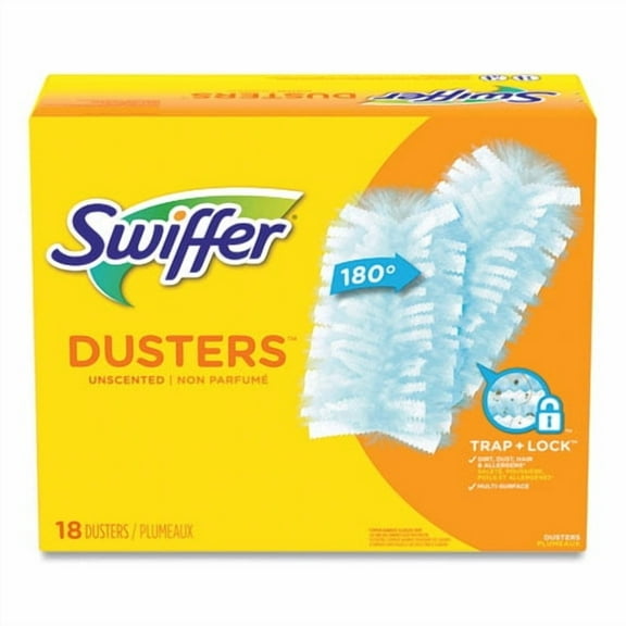 Refill Dusters, Dust Lock Fiber, 2" X 6", Light Blue, 18/box, 4 Boxes/carton | Bundle of 2
