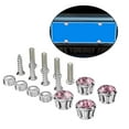 thumbnail image 3 of Kit de 16 tornillos antirrobo para placa de matrícula de coche, compatible con marcos de matrícula. Rosa, 3 of 7