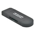 thumbnail image 1 of 2-in-1 Type-c USB 3.0 Card Reader Dual Heads SD TF Micro SD Memory Cards Reading Writing Device Workhe, 1 of 9