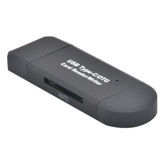 2-in-1 Type-c USB 3.0 Card Reader Dual Heads SD TF Micro SD Memory Cards Reading Writing Device Workhe