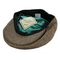 thumbnail image 6 of Patrick Francis Irish Adult Hat Donegal Tweed Flat Cap Celtic Knot Design Made in Ireland | Brown, 6 of 7