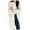 White, variant on Autumn Retro Long Sweater Coat for Women Elegant Loose Fit Casual Outerwear Comfortable Knit Cardigan Grey One Size
