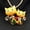 Orange, variant on Crystal Enamel Cute 5 Color Kitten Cat Lover Heart Pendant Chain Necklace/Brooch-Black