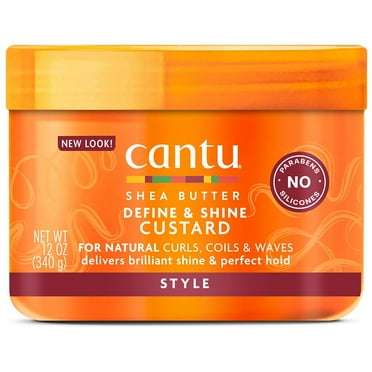 Cantu Define & Shine Custard with Shea Butter for Natural Hair 12.0 oz Pack of 2