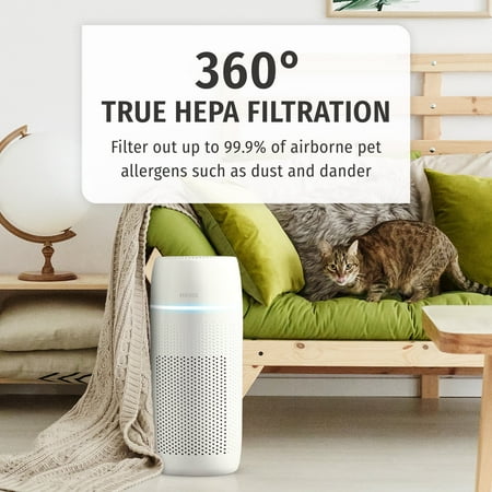 Homedics - PetPlus True Hepa Air Purifier for Large Rooms - White