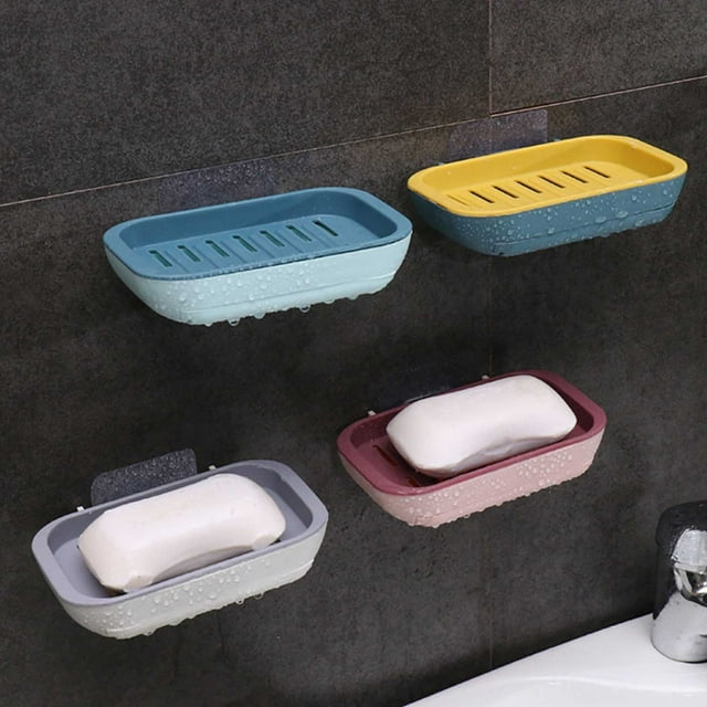 Xihbxyly Ofertas diarias 4 piezas de jabonera para ducha, jaboneras para baño