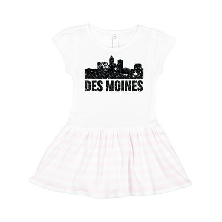 

Inktastic Des Miones Skyline Grunge Gift Toddler Girl Dress