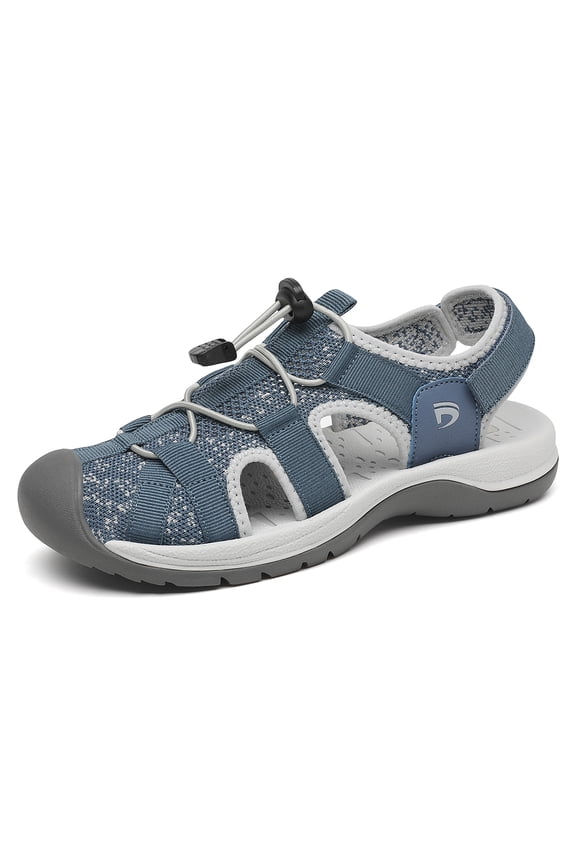Womens Hiking Sandals Closed Toe Quick Dry Athletic Water Shoes Beach Sport Mesh Walking Sandals