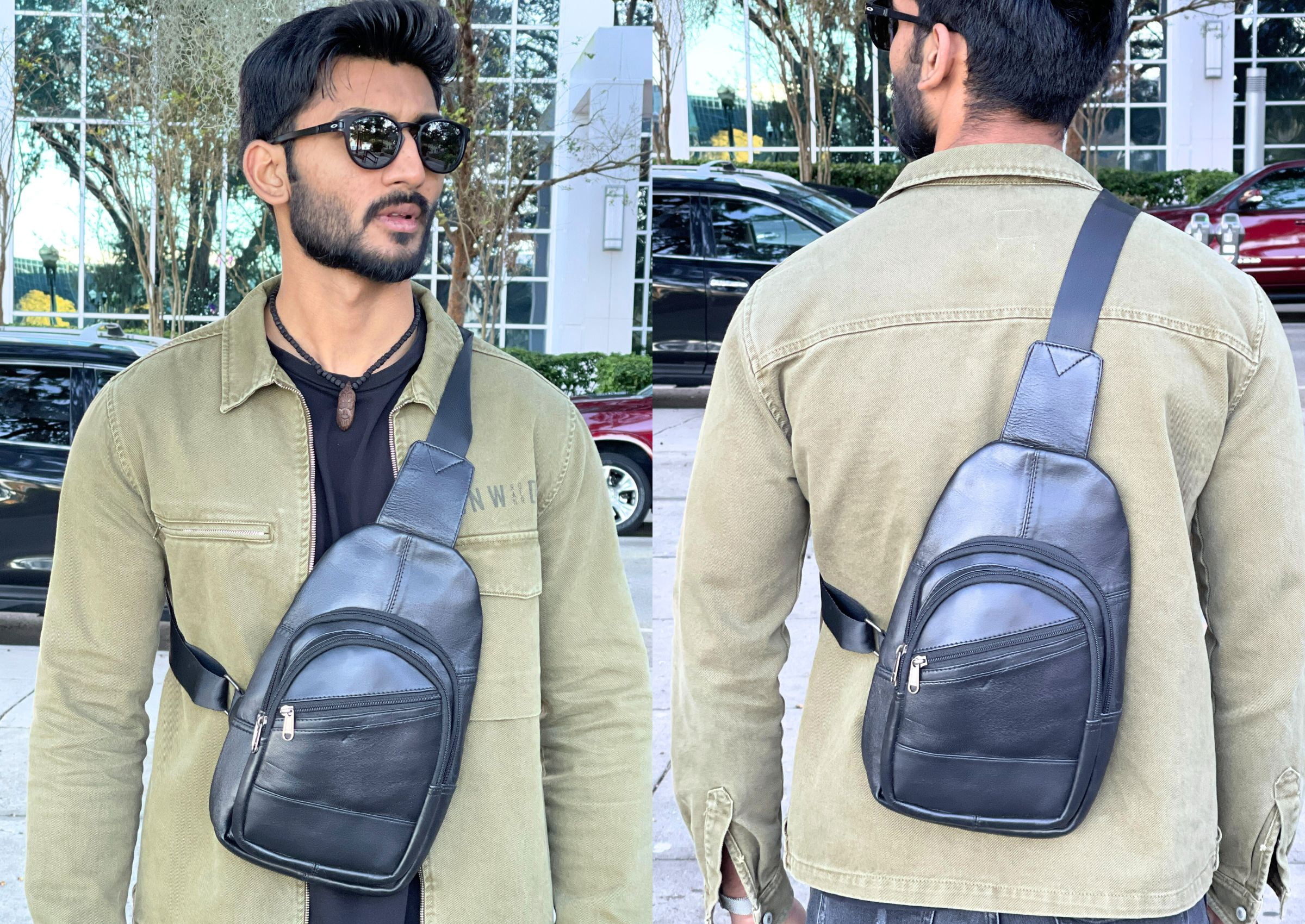 Sling Bag Crossbody Bag Shoulder Pack Lightweight Travel Hiking Men Women-by Bullz