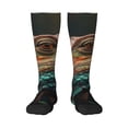 thumbnail image 2 of Lsque Realistic Colorful Chameleon Printed Crew Socks Men's Women's LightWeight Thin Casual Calf Socks ,Knee High Socks,Cotton Socks, 2 of 9