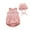 Pink, variant on Gerichy Girls Summer Outfits, Toddler Kids Girls African Traditional Style Summer Off Shoulder Ruffles Shirt Tops Skirt Ankara Princess Dresses Headband Outfits Set 0-4 Years