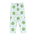 thumbnail image 4 of Goofa Kawaii Frogs Printed Soft Pajama Pants for Women, Wide Leg Comfy Casual Lounge Yoga Pants-Large, 4 of 9
