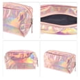 thumbnail image 3 of Unique Bargains 1Pc Women Durable Waterproof Cosmetic Bag for Toiletry Gold Tone, 3 of 4