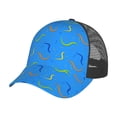 thumbnail image 6 of Lsque Colorful Snake Printed Trucker Hat - Baseball Cap for Men Women - Breathable Mesh Side, Adjustable Fit - for Casual Wear, 6 of 7
