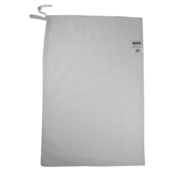Mainstays Polyester Mesh Laundry Bag with Drawstring Closure, White, 24" x 36"