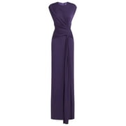 Women's Halston Heritage Evening Size 4 Straight Gown Aubergine