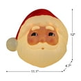 thumbnail image 2 of Mr. Christmas 12 in. Blow Mold Lit Tree Topper - Santa, 2 of 5
