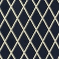 thumbnail image 3 of Mainstays Diamond Geometric High Low Pile Navy Blue Indoor Accent Rug, 1'8"x2'6", 3 of 7