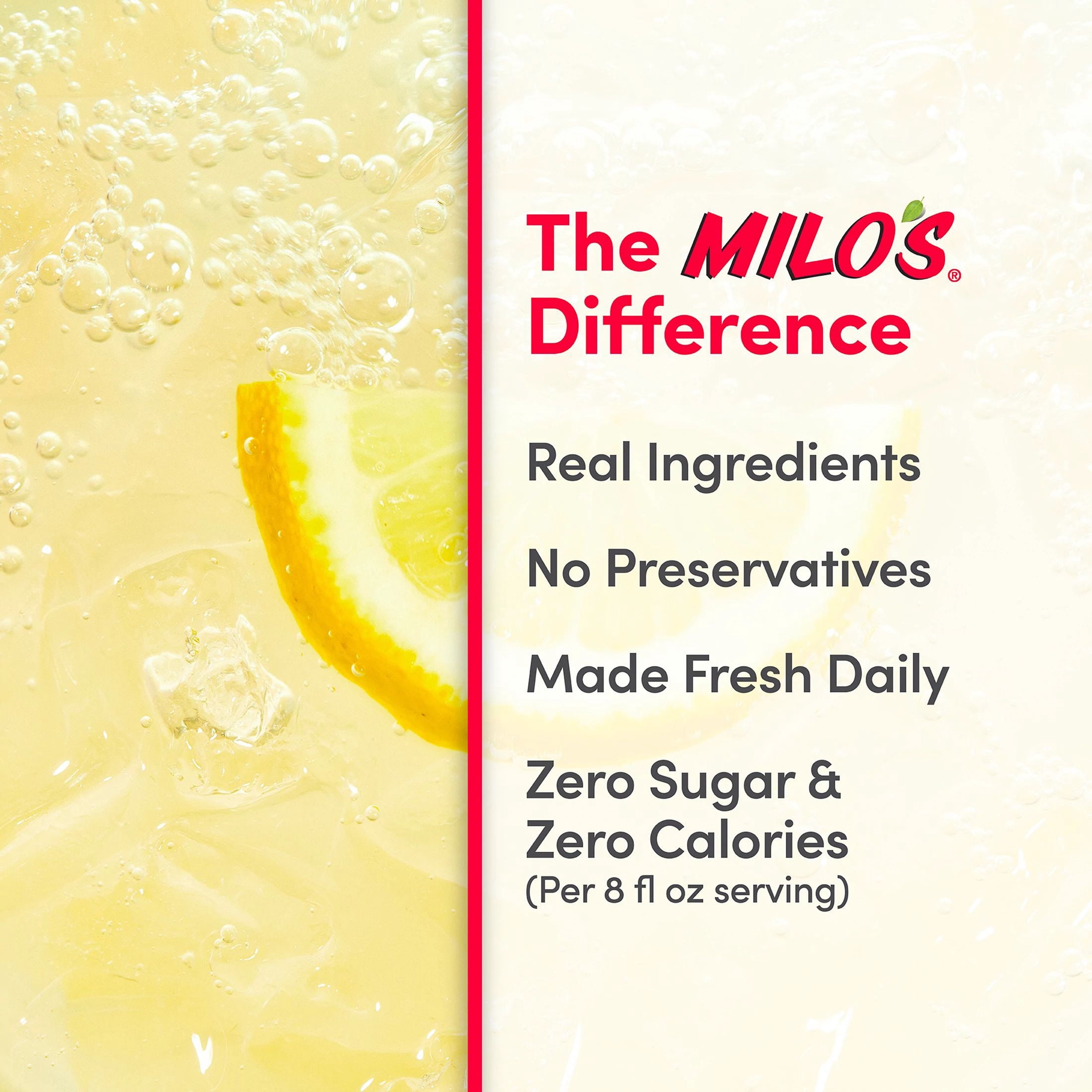 Milo's Zero Sugar Lemonade -128 fl oz