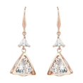 thumbnail image 1 of Pendientes colgantes chapados en flores de de imitación de cristal , joyería, 1 of 7