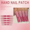 thumbnail image 2 of RAGUPEL 24Pcs Glue on Nails for Women,Pink Sequins Square Press on Nails,Instagram Style Long Nails,Press on Nail for Daily Life,Dating,Party,Taking Pictures,Style2, 2 of 7