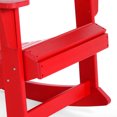 thumbnail image 3 of FADINGFREE Outdoor Patio Rocking Chair, All-Weather HDPE Patio Rocker with Wide Armrests for Porch, Lawn & Garden, Red, 3 of 9