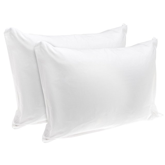 Rest Right 100 Cotton Zippered Pillow Protector, Set of 2