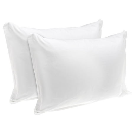 Rest Right 100% Cotton Zippered Pillow Protector, Set of 2