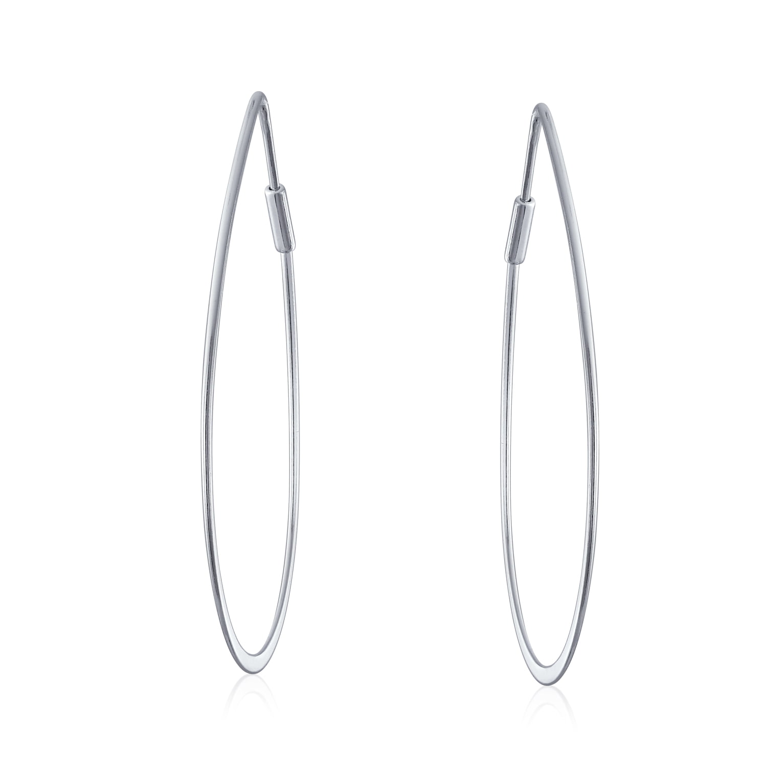 Sterling Silver Earrings Minimalist Silver Earrrings Hoop Earrings