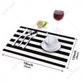 thumbnail image 7 of Stripes Black White Simple Pattern Table Mat Kitchen ration Placemat Table Napkin For Wedding Dining Accessories Table Mat, 7 of 7