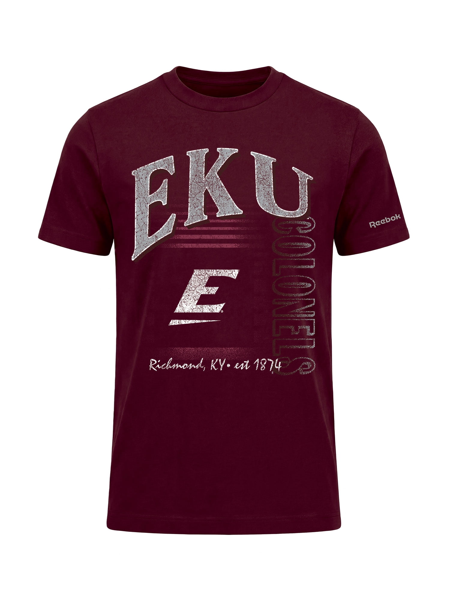 Eastern Kentucky Colonels Reebok Mens Crew Neck Short Sleeve T-Shirt
