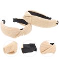 thumbnail image 3 of 2 Pcs Ornements de Cheveux de Festival Bandeau en Raphia pour Femme Bandeaux Noués de Plage, 3 of 8