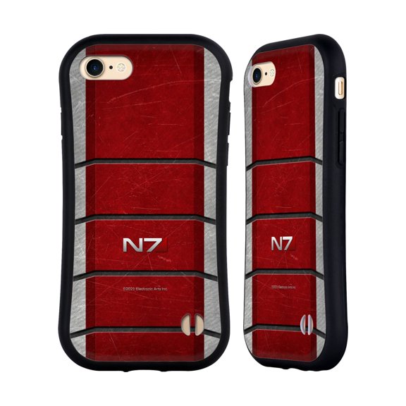 Head Case Designs Officially Licensed EA Bioware Mass Effect Graphics N7 Logo Armor Hybrid Case Compatible with Apple iPhone 7 / 8 / SE 2020 & 2022