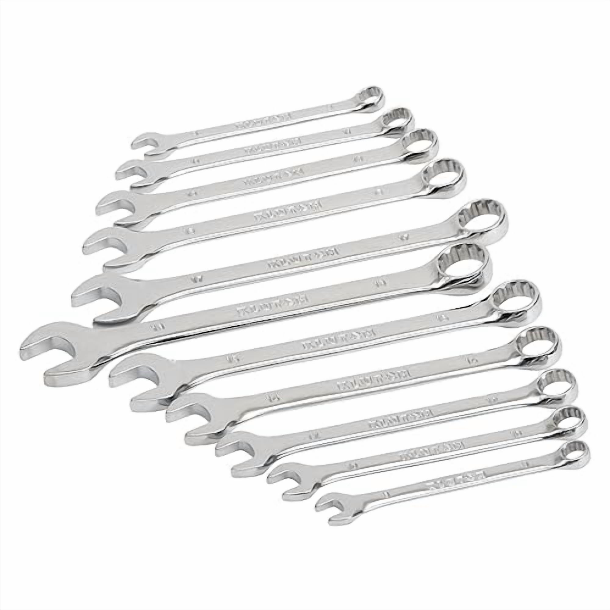 Klutch 11-Pc. Combination Metric Wrench Set with Full Polish