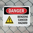 thumbnail image 4 of Benzene Cancer Hazard OSHA Danger Aluminum Sign 18 Inch x 12 Inch - 5 Pack, 4 of 8