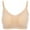 Beige, variant on Aofany Women's Maternity Nursing Bras No Rims Pregnant Women's Plain Color Bra Maternity Nursing Bra Vest Tops