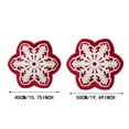 thumbnail image 3 of XUNHAO Throw Pillow Merry Christmas Snowflake Shaped Velvet Xmas Embroidered Snowflake Christmas Cushion For Couch Living Room Bed Cute Decorative Pillows, 3 of 8