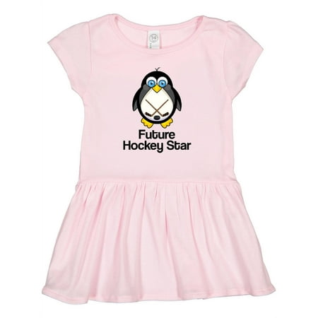 

Inktastic Future Hockey Star Penguin Gift Toddler Girl Dress