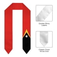 thumbnail image 2 of Graduation Sash Saint Kitts and Nevis Flag scarf Shawl Stole Sapphire Blue with Star Stripe Bachelor Gown Accessory Ribbon, 2 of 7