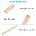 thumbnail image 3 of Uxcell 3/8 Wooden Dowel Pins,200 Pcs M10x100mm Wood Dowel Pins Hardwood Pegs Fluted Groove Easy Insertion for Craft Furniture, 3 of 6