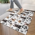 thumbnail image 4 of French Bulldog Footprint Door Rugs,Washable Non Slip Door Mats Indoor,Decorative Door Mats,Entry Mat Indoor for Entrance,Bedroom,Kitchen,Bathroom,17"x30", 4 of 6