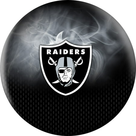 Las Vegas Raiders NFL On Fire Undrilled Bowling Ball