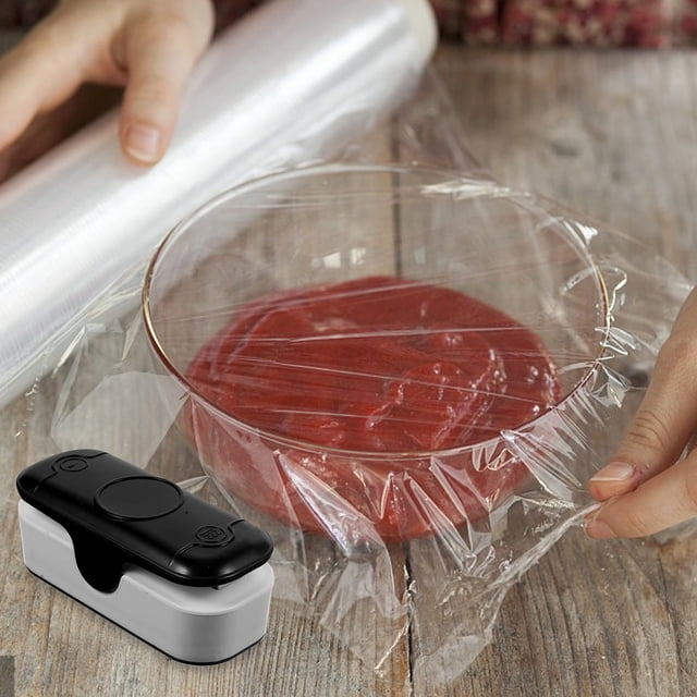 GOOHOCHY Sellador Portátil Para Bolsas De Plástico Negro Con Cutter Fácil De Usar Para Conservar Alimentos