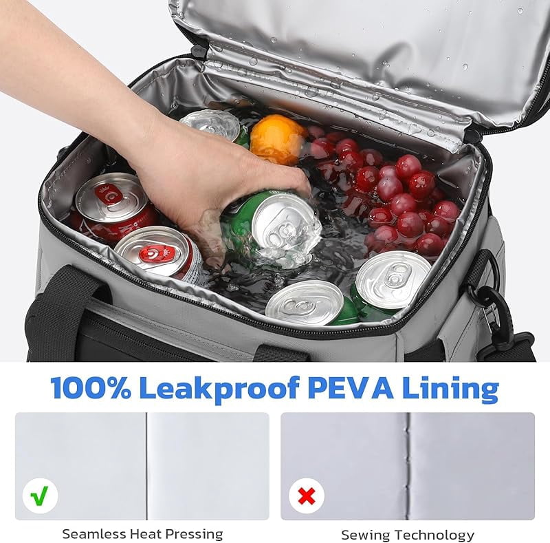 Maelstrom Lunch Box, 20L Insulated Lunch Bag for Men Women, Expandable Double Deck Leakproof Cooler Bag