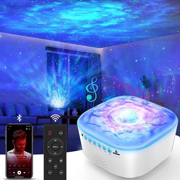 Star Projector Galaxy Light - Star Light Projector with Control, Timer, Speaker, Led Light Projector 8 Lighting for Kids Baby Adults Bedroom/Room Decor/Ceiling/Gift (White) - Walmart.com