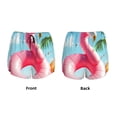 thumbnail image 5 of Picia Tropical Flamingo Pool Float Pattern Women's 2 in 1 Athletic Running Shorts High Waisted Workout Casual Gym Sweat Shorts with Comfy Liner Zipper Pockets-X-Large, 5 of 9