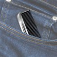 LUXXII (6 Pack) 5" Pocket Hair Comb Beard & Mustache Combs for Men's