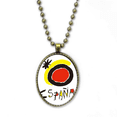 thumbnail image 1 of Rojo amarillo sol espanol Collar Colgante de cadena vintage Colección de joyas colgantes Unbranded M, 1 of 3